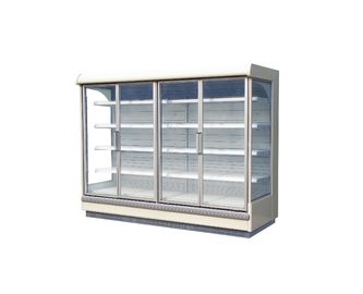 R404A를 위한 수직에 의하여 냉장되는 음식 전시 내각 슈퍼마켓 냉각 장비